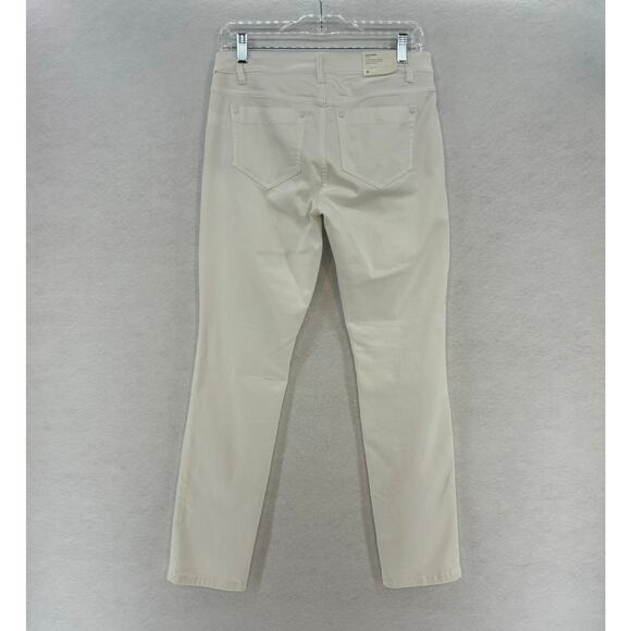 J. Jill Authentic White Jeans Women size 4 Fit Slim Ankle Preppy Classic - Picture 2 of 11